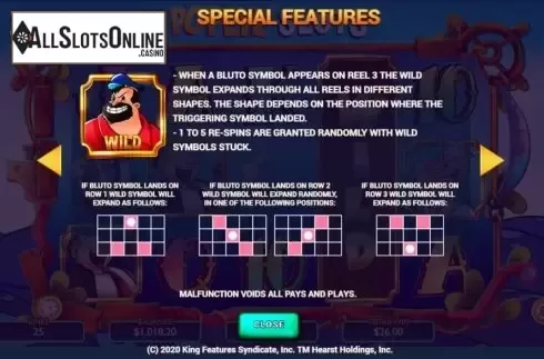 Wild screen. Popeye Slots from Spieldev