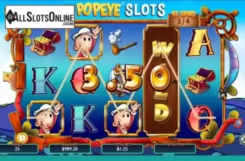 Win screen 3. Popeye Slots from Spieldev
