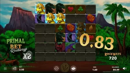 Primal Bet Rockways slot screenshot 2