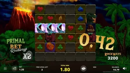 Primal Bet Rockways slot screenshot 3