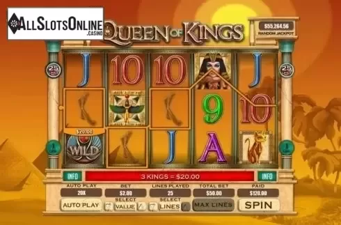 Win Screen. Queen of Kings from RTG