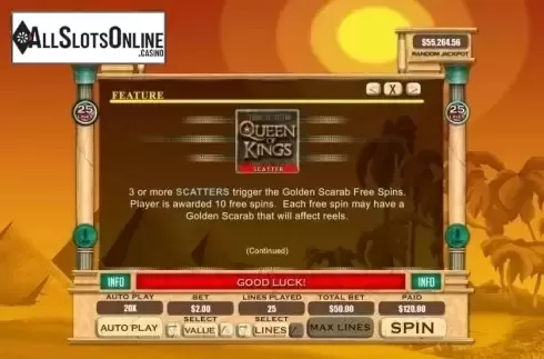 Scatter 1. Queen of Kings from RTG