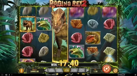 Raging Rex 2 slot screenshot 2