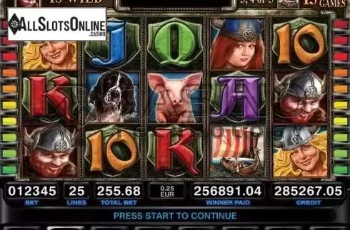 Screen3. Red Viking from Casino Technology