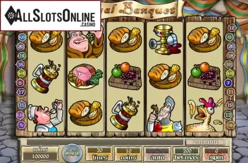 Game Workflow screen. Royal Banquet from Saucify