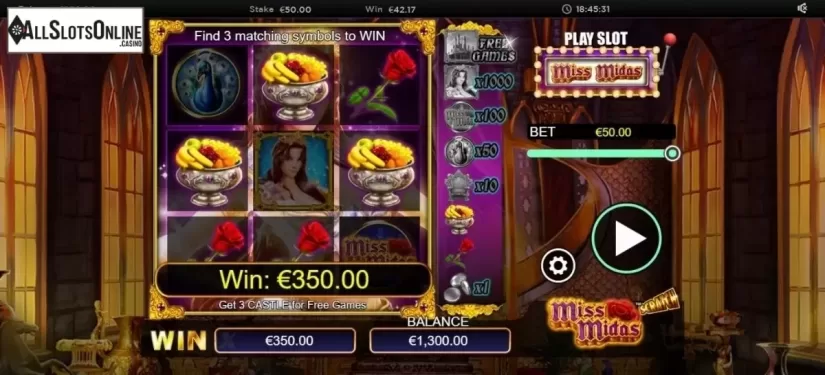 Game Screen 2. Scratch Miss Midas from NextGen