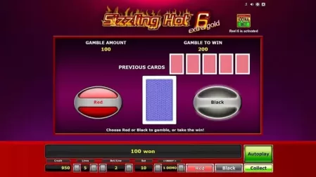 Sizzling Hot 6 Extra Gold slot screenshot 3