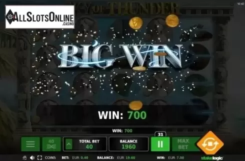 Screen 4. Sky of Thunder from StakeLogic