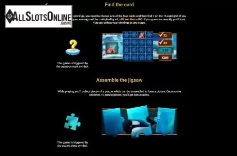 Bonus games screen