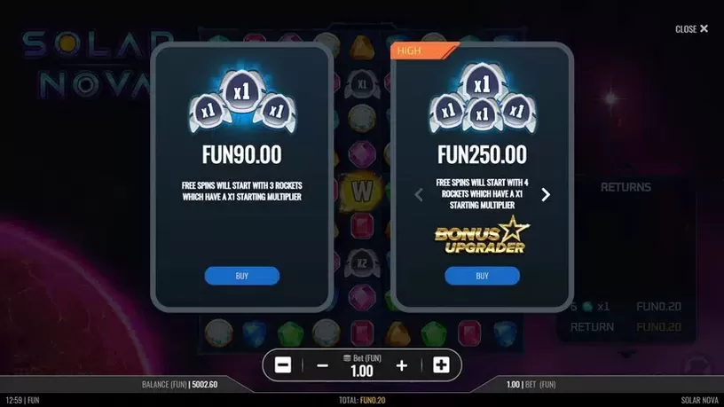 Solar Nova slot screenshot 3
