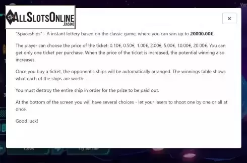 Rules Screen