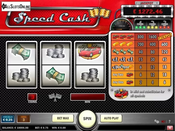 Screen2. Speed Cash from Play'n Go