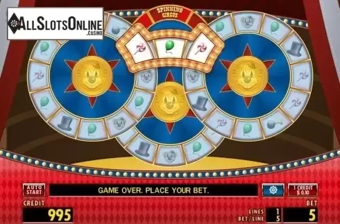 Screen3. Spinning Circus from Merkur
