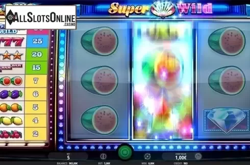 Respin screen. Super Diamond Wild from iSoftBet