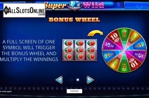 Intro screen 2. Super Diamond Wild from iSoftBet