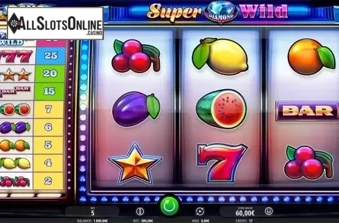 Reels screen. Super Diamond Wild from iSoftBet