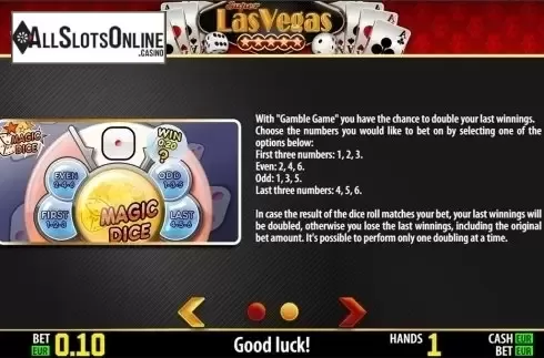 Paytable 2. Super Las Vegas HD from World Match