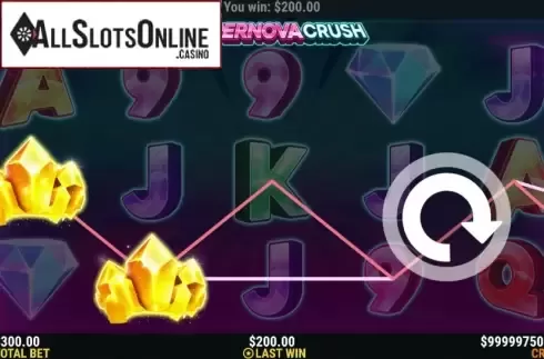 Win Screen. Supernova Crush from Slot Factory