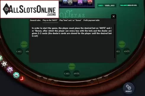 Rules 2. Texas Holdem (Smartsoft Gaming) from Smartsoft Gaming