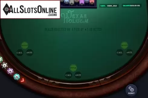 Start Screen. Texas Holdem (Smartsoft Gaming) from Smartsoft Gaming
