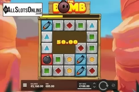 Win Screen 2. The Bomb from Hacksaw Gaming