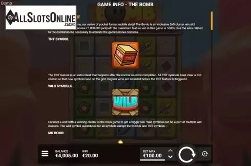 Features 1. The Bomb from Hacksaw Gaming
