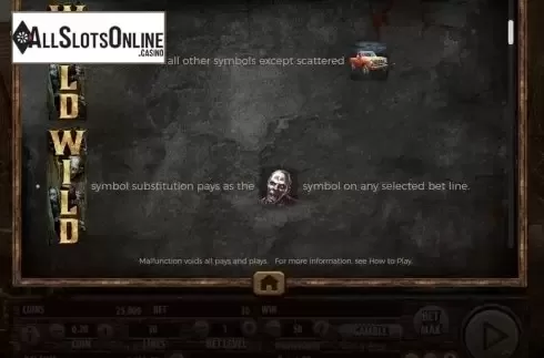Paytable 2. The Dead Escape from Habanero