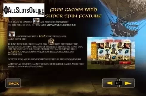 Paytable 6. The Mummy from Playtech