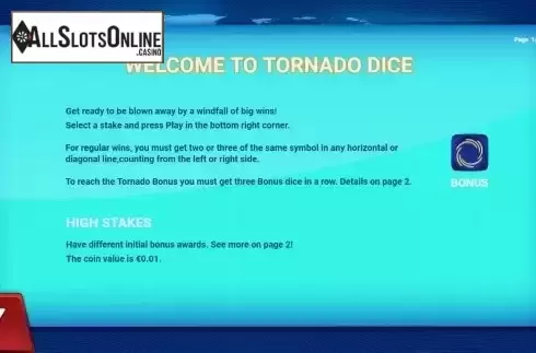 Game Rules screen