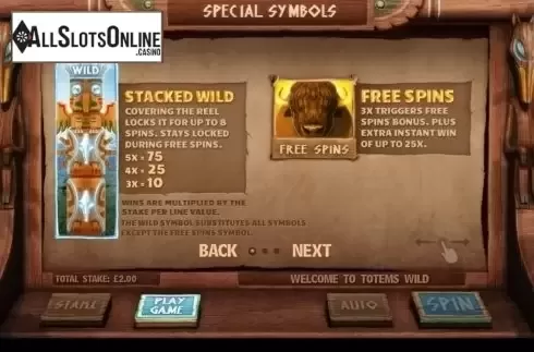 Screen2. Totem's Wild from Cayetano Gaming