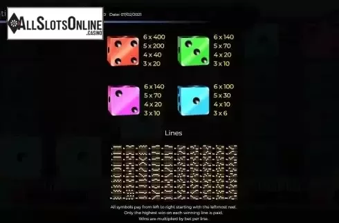 Paytable 2