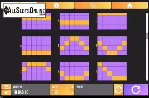 Pay Lines screen