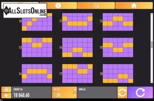 Pay Lines screen 2