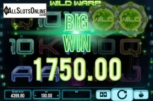 Big Win. Wild Warp from SYNOT