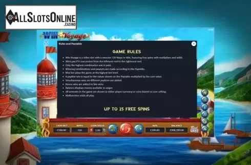Rules. Win Voyage from ReelNRG