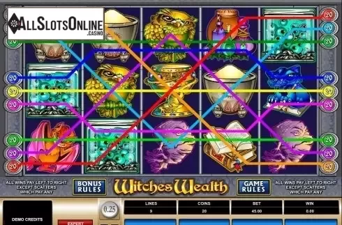Screen5. Witches Wealth from Microgaming