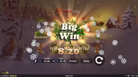 Xmas at the Cabin slot screenshot 2