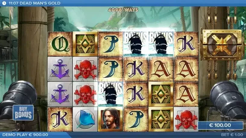 Dead Man's Gold slot screenshot 3