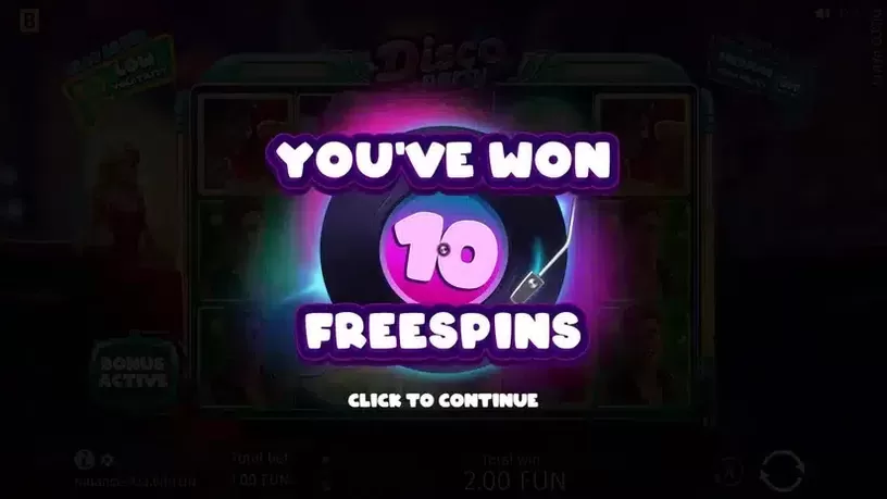 Disco Party slot screenshot 3