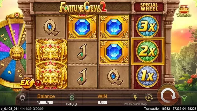 Fortune Gems 2 slot screenshot 1