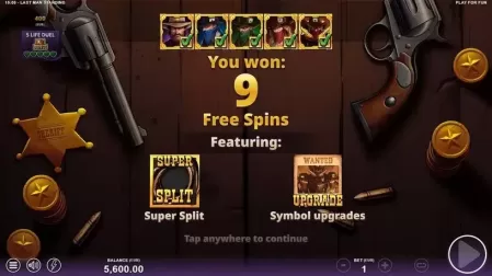 Last Man Standing slot screenshot 5