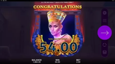Queens of Ra POWER COMBO slot screenshot 5