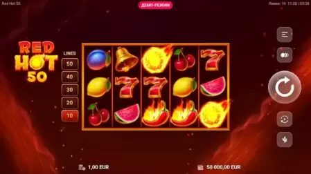 Red Hot 50 slot screenshot 1