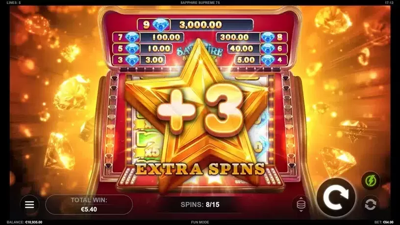 Sapphire Supreme 7s slot screenshot 4