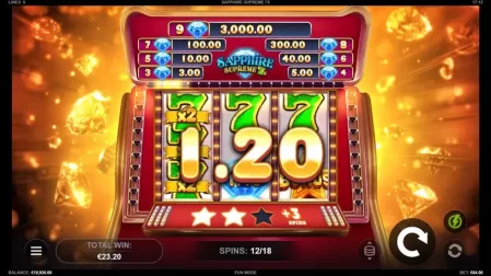 Sapphire Supreme 7s slot screenshot 5