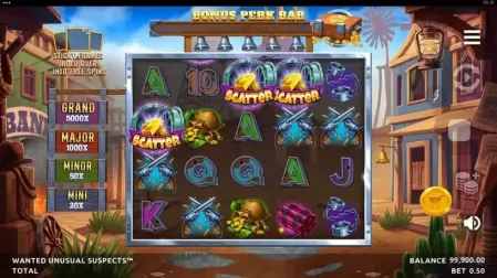 Wanted Unusual Suspects slot screenshot 2