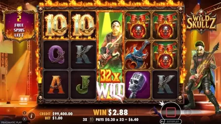 Wild Skullz slot screenshot 4