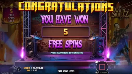 Wild Skullz slot screenshot 3