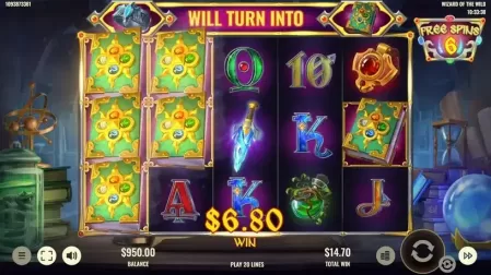 Wizard of the Wild slot screenshot 4