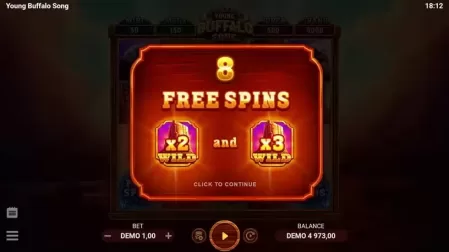 Young Buffalo Song slot screenshot 3